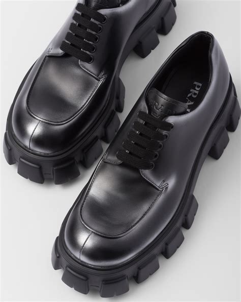 lace up prada|Prada leather lace up shoes.